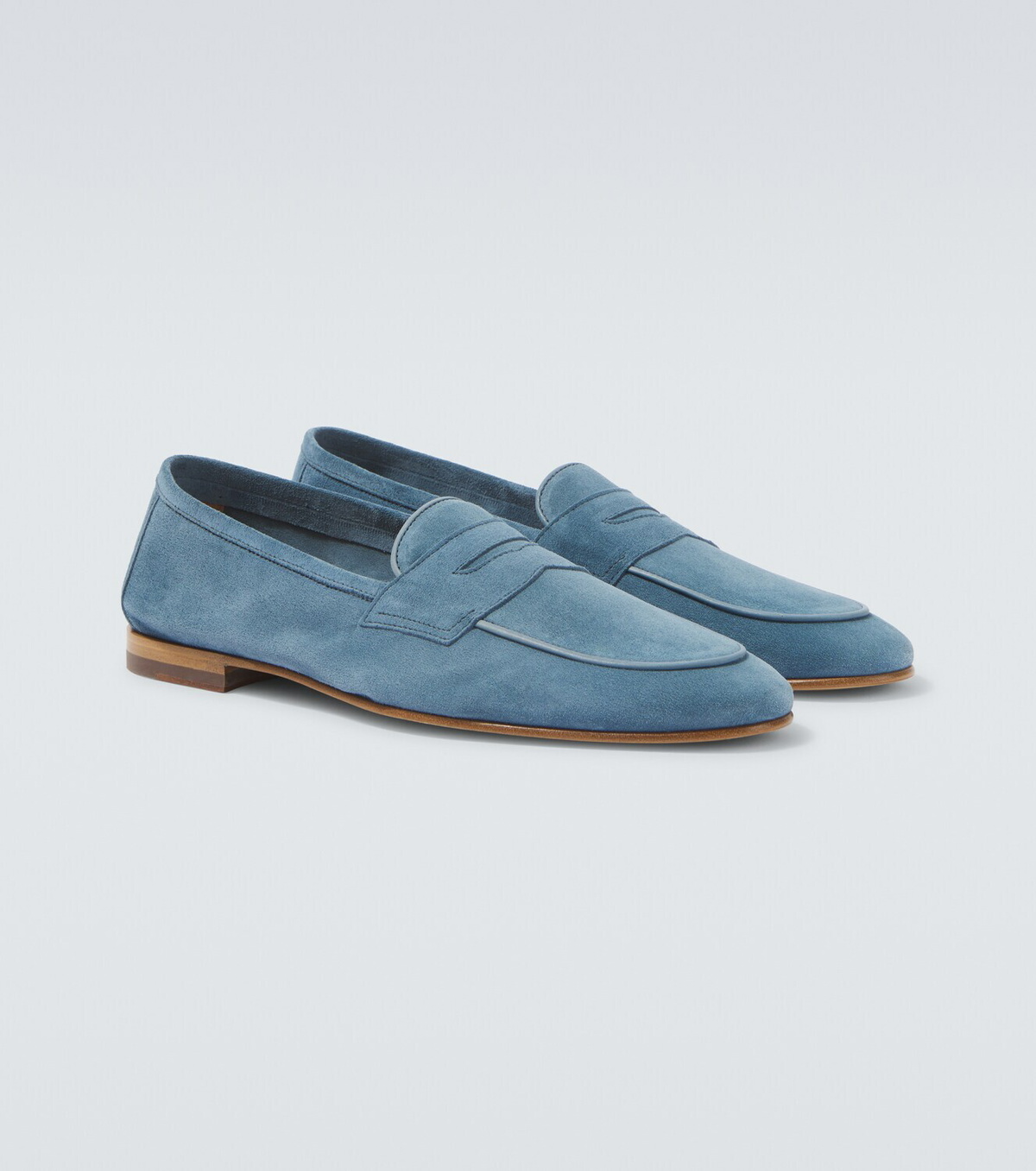 Frescobol Carioca Leme suede penny loafers