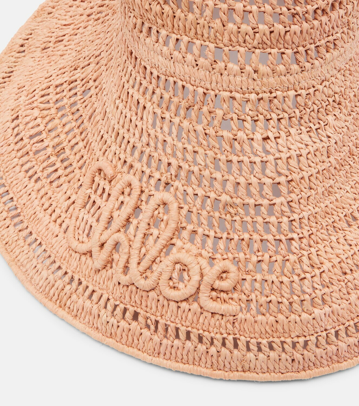 Chloé Logo raffia sunhat