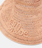 Chloé Logo raffia sunhat