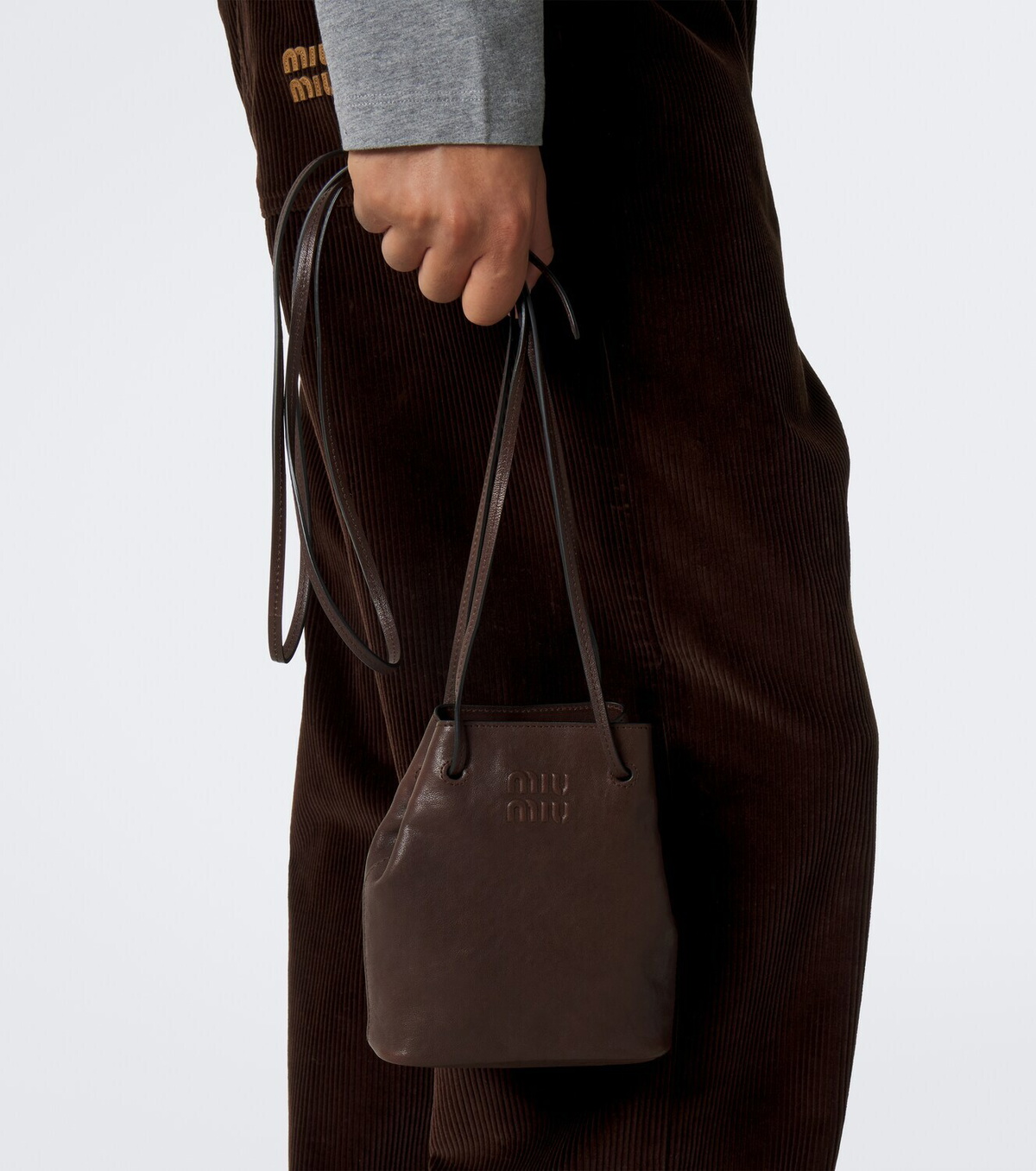 Miu Miu Mini leather shoulder bag