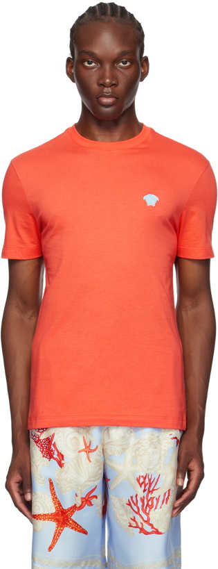 Photo: Versace Orange Medusa T-Shirt