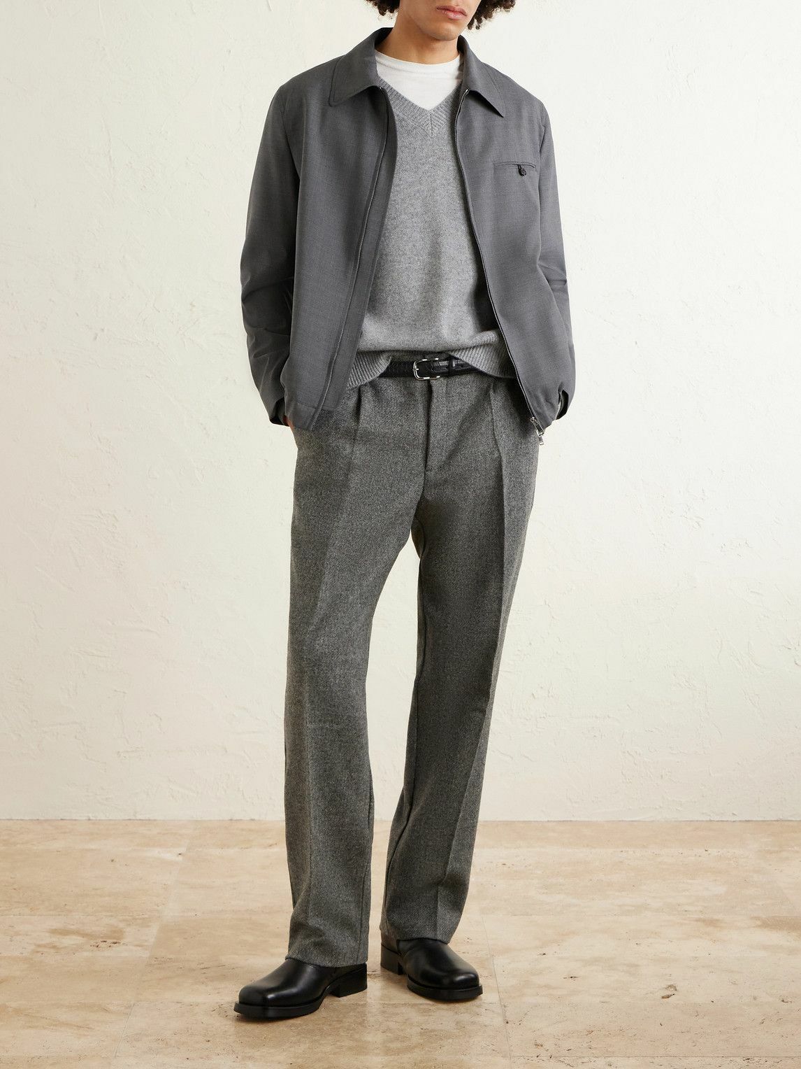 Slowear - Montedoro Wool Bomber Jacket - Gray