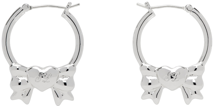 関税送料込み【Sandy Liang】シルバー Found ピアス Sandy Liang シルバー Found ピアス ブラック | Lyst
