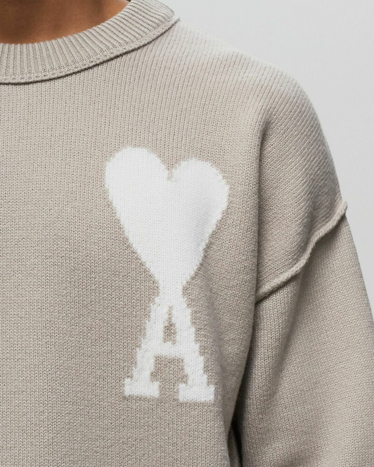 Ami Paris Off White Adc Sweater Beige Pullovers AMI