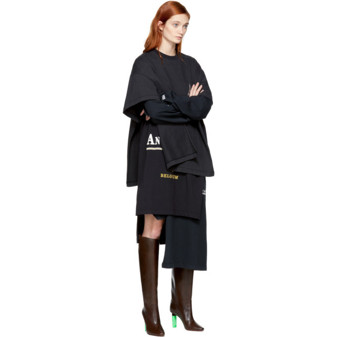 Vetements Brown Highlighter Social Worker Boots Vetements