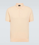 Brioni Cotton, silk, and cashmere polo shirt