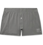 Entireworld - Slim-Fit Organic Cotton-Jersey Boxer Shorts - Gray