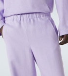 God's True Cashmere Linen sweatpants with amethyst
