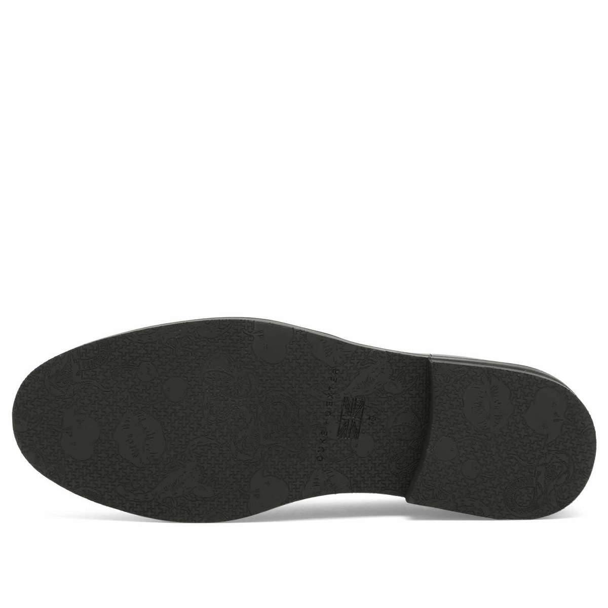 Duke + Dexter Men's Wilde Olive Raffia Penny Loafer in Black/White