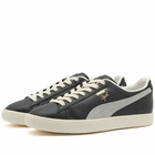 Puma Men's Clyde Base Sneakers in Black/Gold