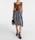 Vivienne Westwood Sunday striped cotton corset dress