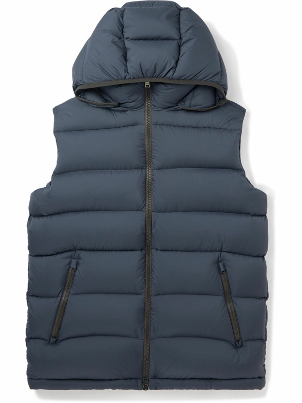 Photo: Herno - Quilted Padded Nylon Gilet - Blue