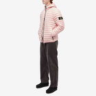 Stone Island Men's Lightweight Hooded Down Jacket in Pink