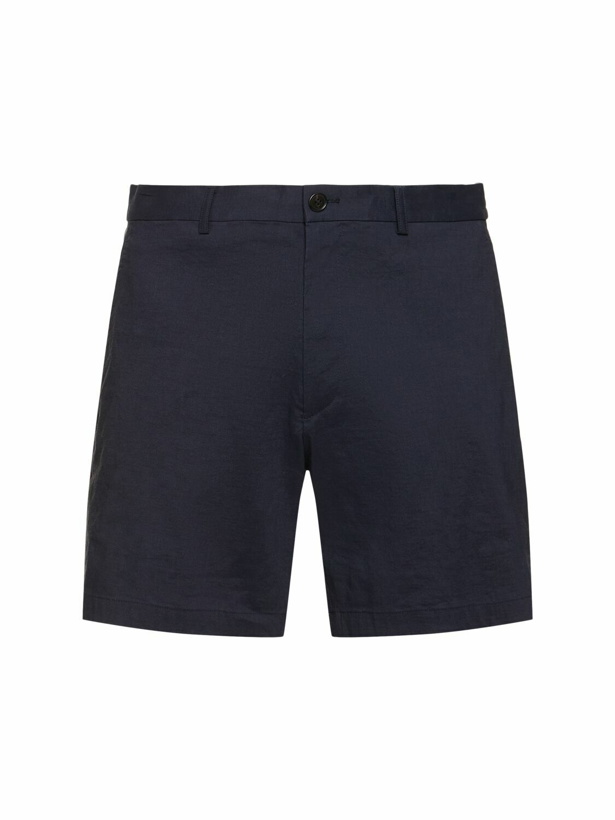 Photo: THEORY Curtis Linen Blend Shorts