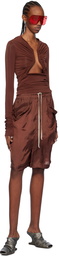 Rick Owens Brown Boxer Shorts