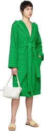 Bottega Veneta Green Intreccio Bath Robe