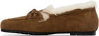 Aeyde Brown Jasper Shearling Loafers