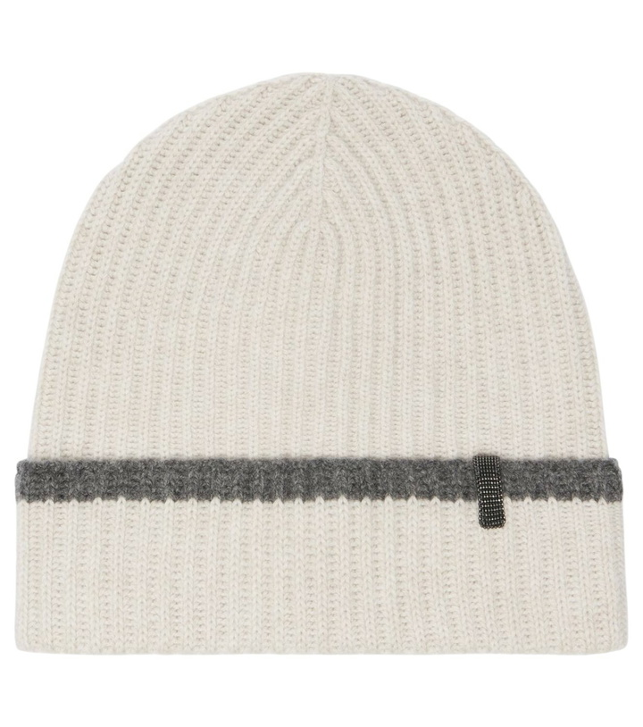 Photo: Brunello Cucinelli Monili cashmere beanie