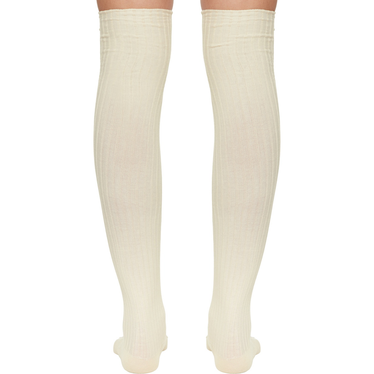 Baserange Off-White Overknee Socks
