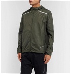 Nike Running - Ripstop Repel Hooded Jacket - Green