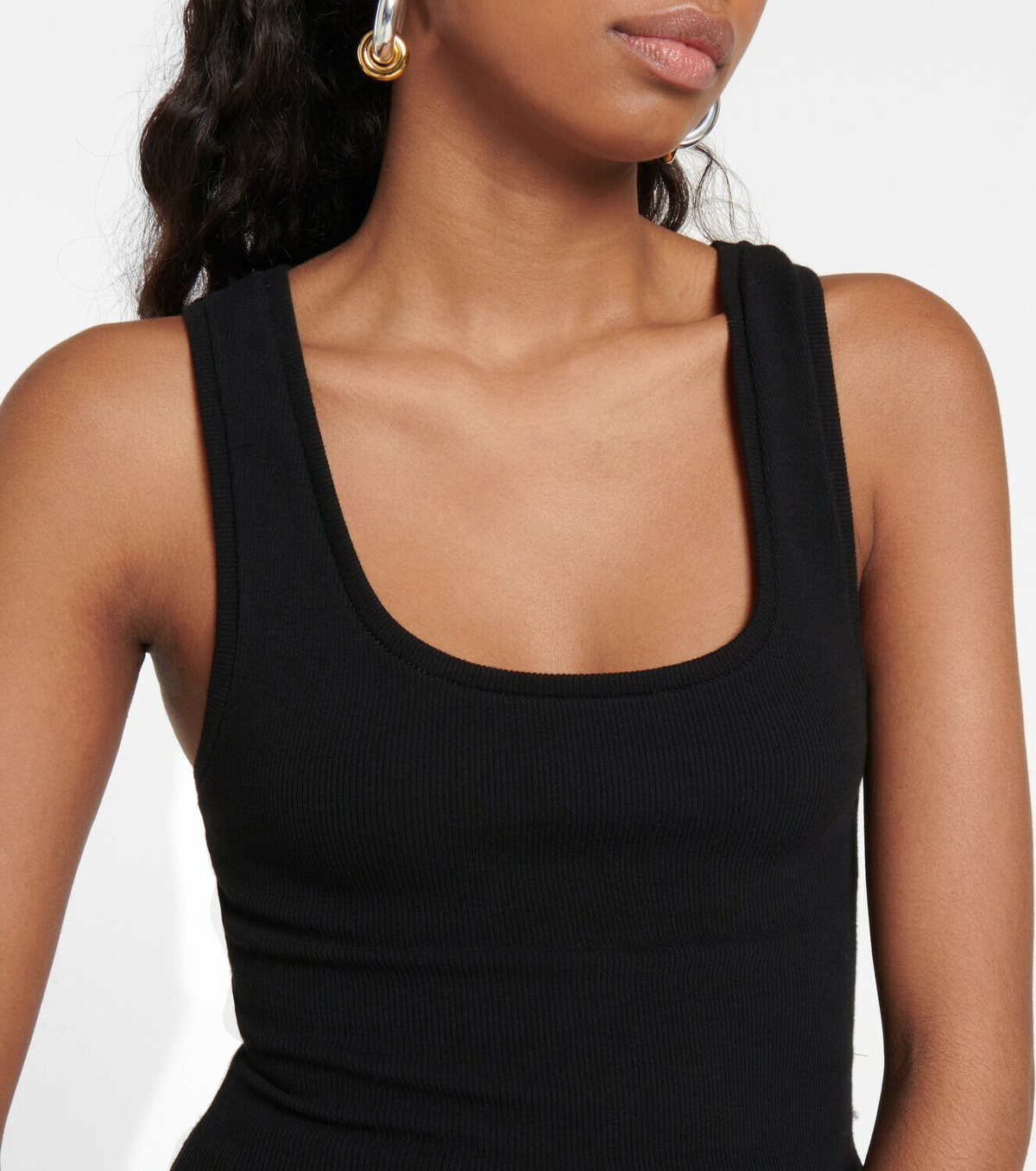 Wardrobe.NYC - Ribbed-knit cotton-blend tank top