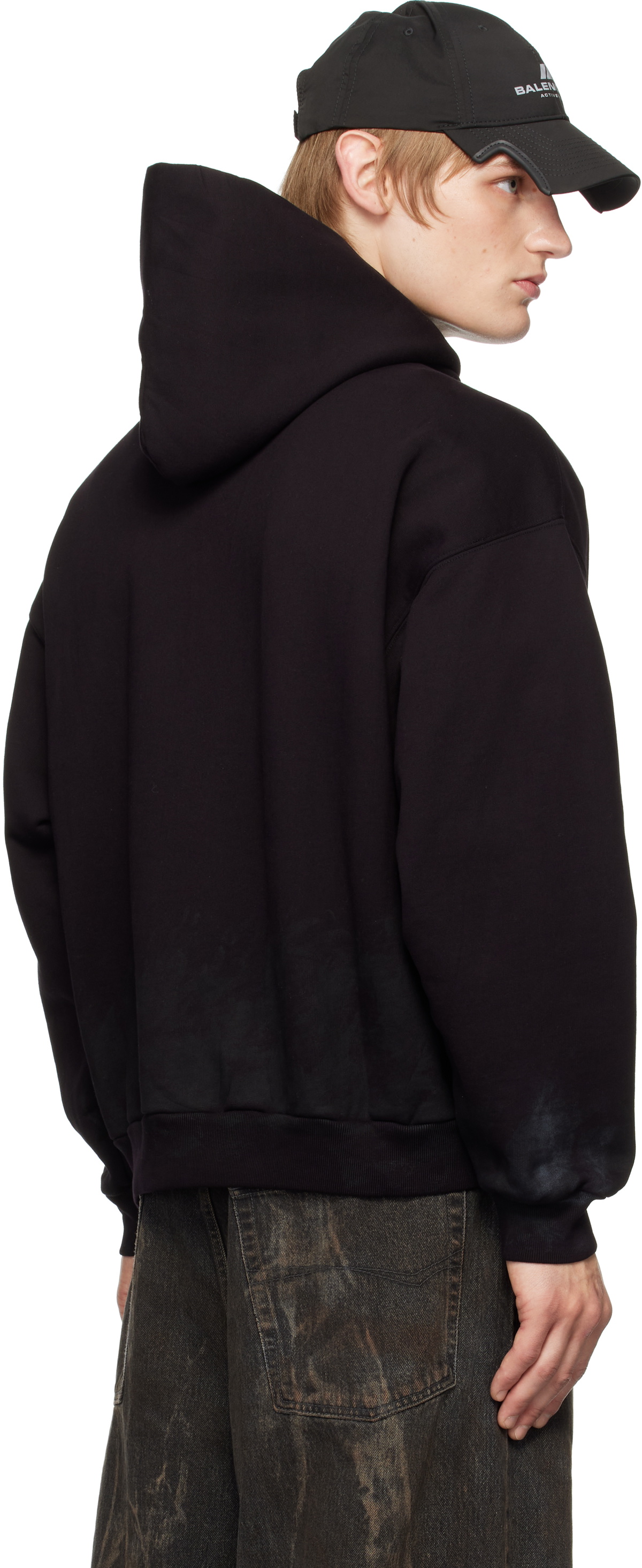 スウェット・トレーナー BALENCIAGA 'l BB Stencil' hoodie Off-White Metal BB Stencil Hoodie by Balenciaga on Sale