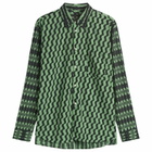 Comme des Garçons Homme Plus Men's Printed Long Sleeve Shirt in Green