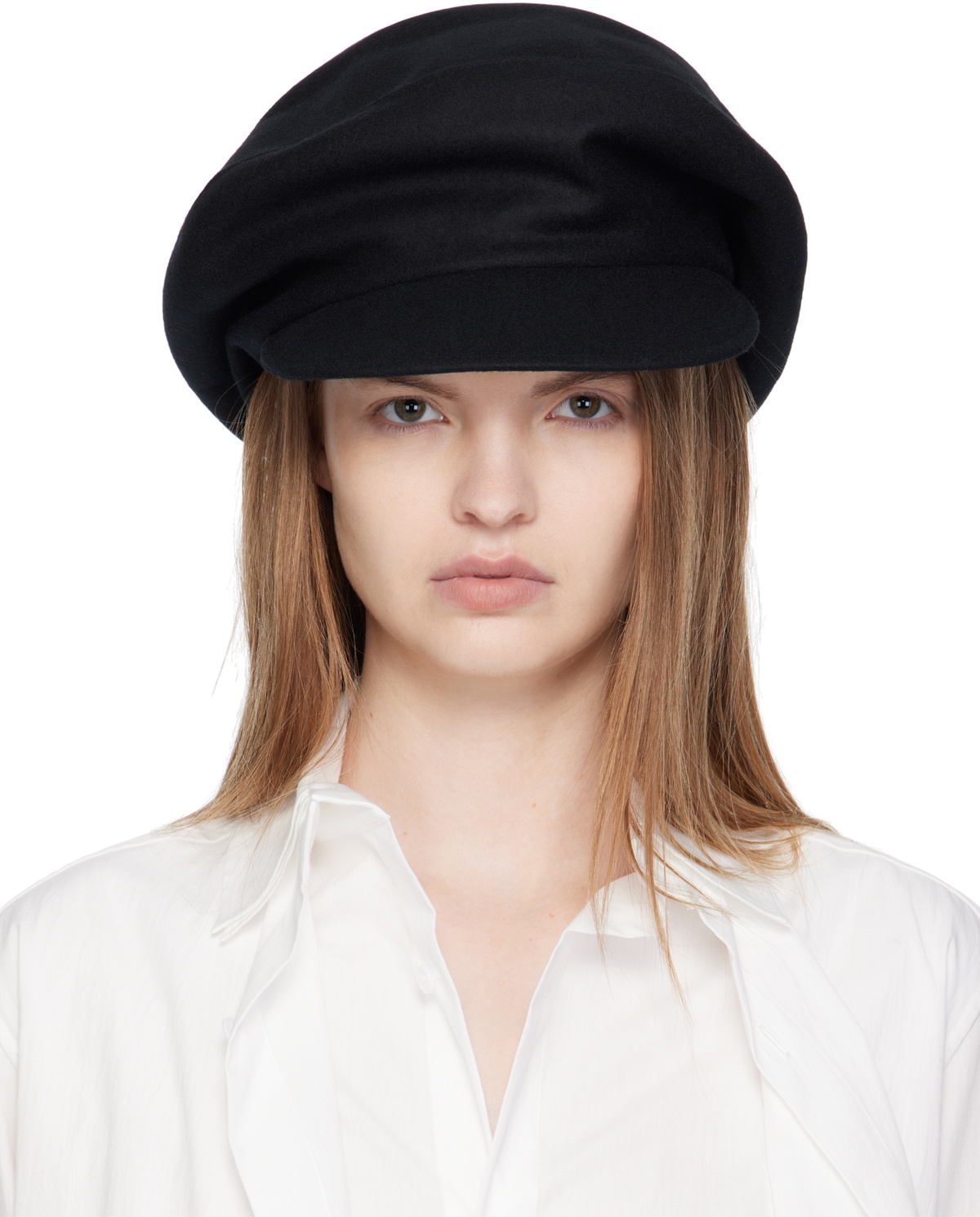 Yohji Yamamoto Black Drape Cloche Hat Yohji Yamamoto
