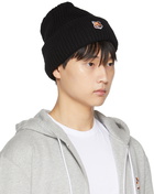 Maison Kitsuné Black Fox Head Beanie