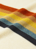 KAPITAL - Striped Cotton-Blend Jacquard Sweater - Neutrals