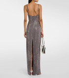 Area Crystal-embellished jersey gown