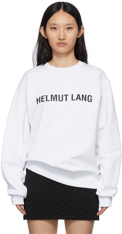 Photo: Helmut Lang White Core Crewneck Sweatshirt