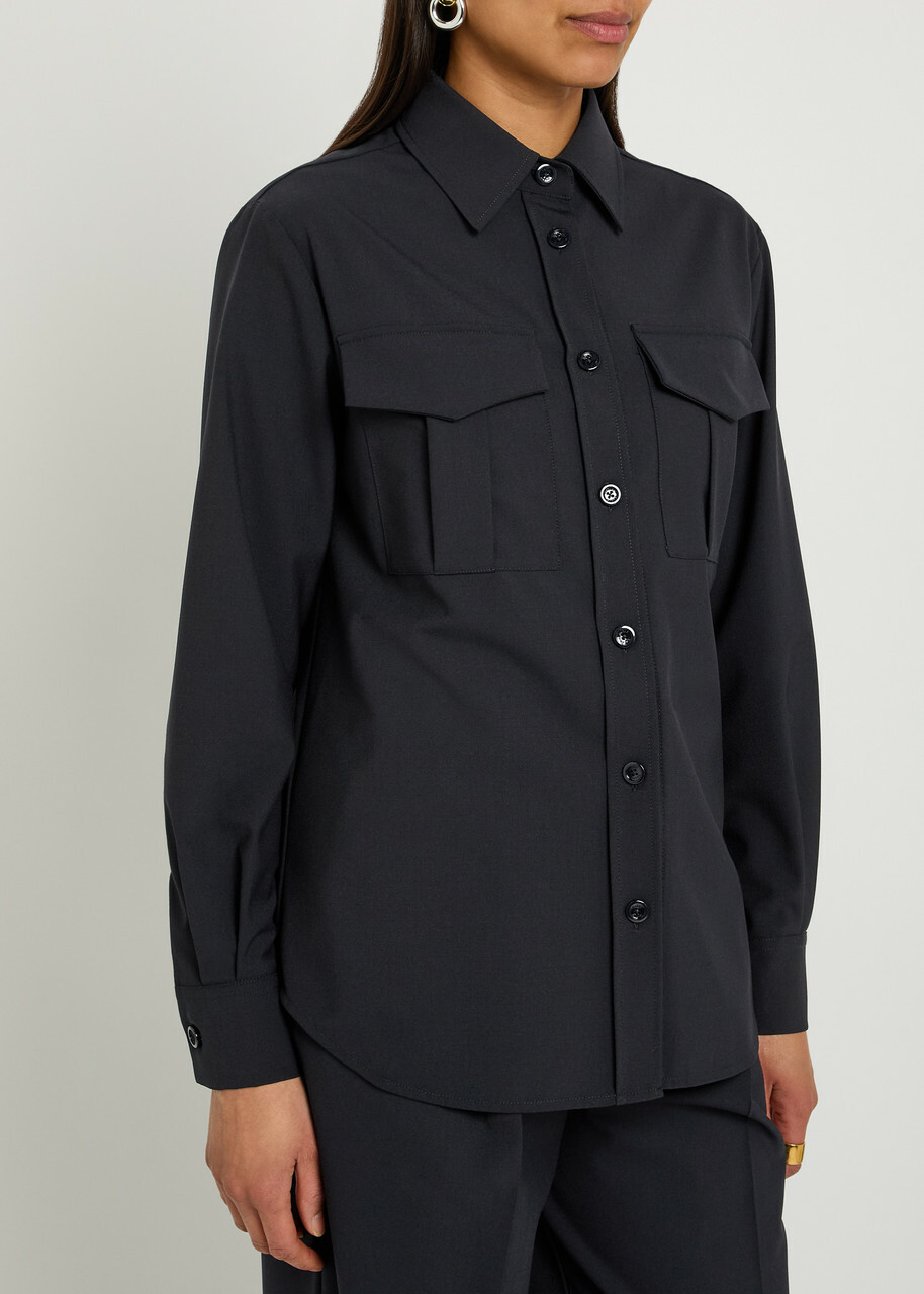 Herno Jersey Overshirt Blue