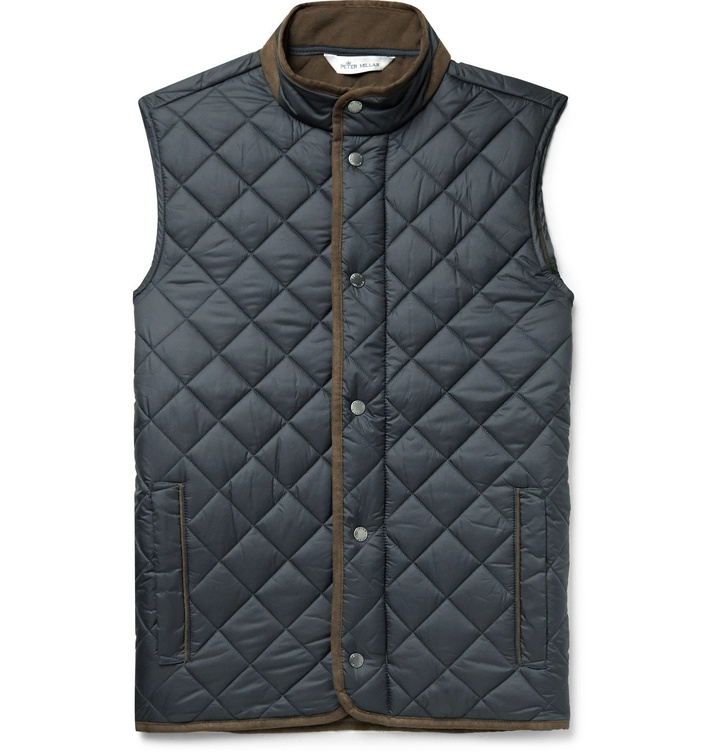 Photo: Peter Millar - Essex Microfibre-Trimmed Quilted Shell Gilet - Black