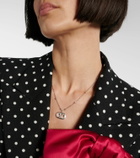 Valentino Ovalette VLogo embellished necklace
