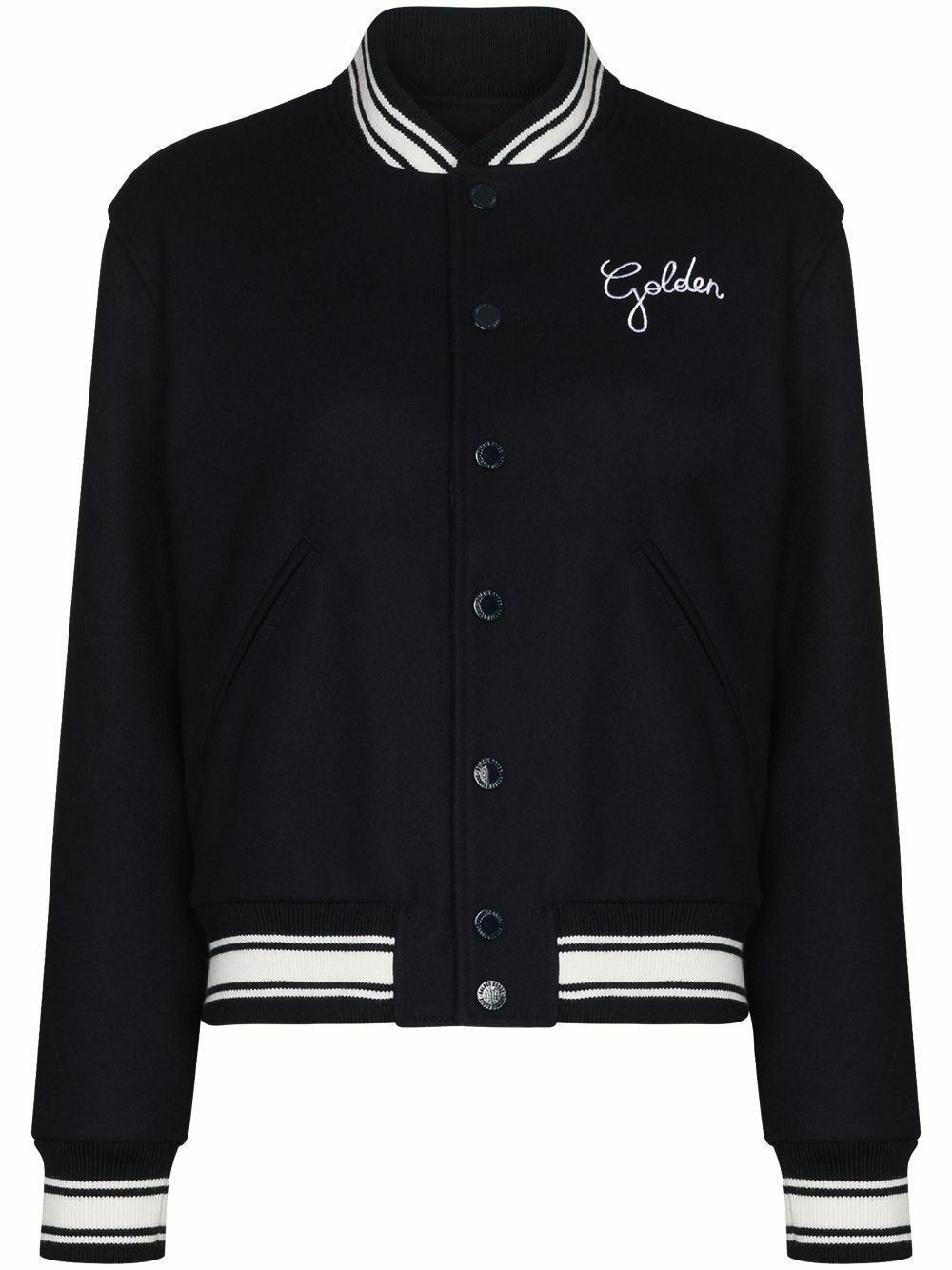 GOLDEN GOOSE - Wool Blend Bomber Jacket Golden Goose Deluxe