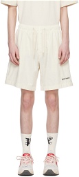 Palm Angels Off-White Embroidered Shorts