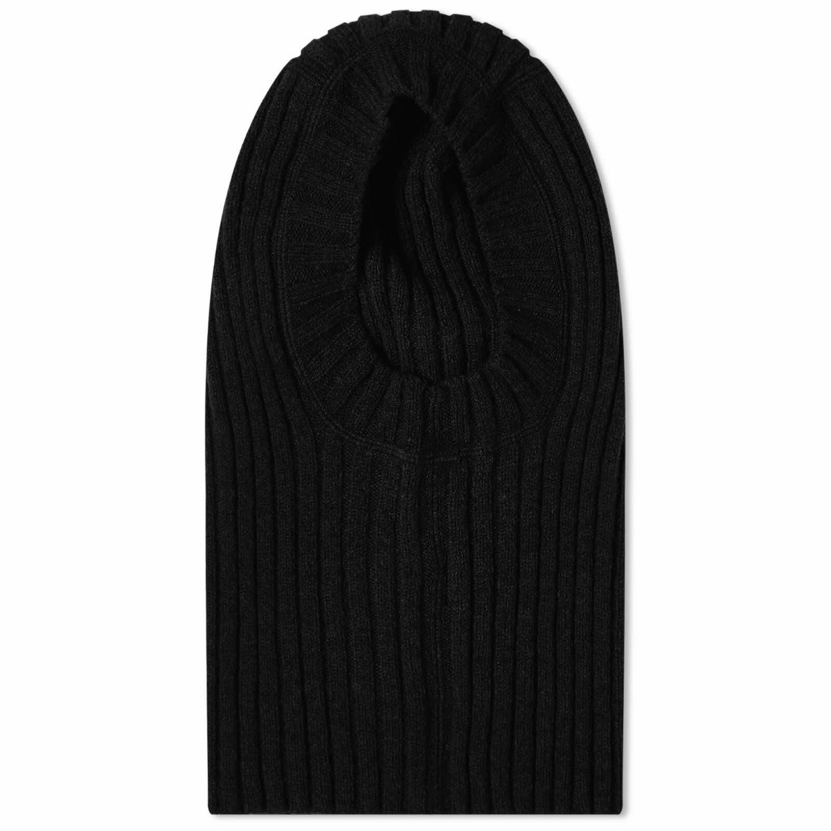 Photo: MHL by Margaret Howell Men's Ribbed Balaclava in Black