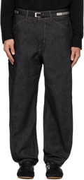 LEMAIRE Navy Twisted Workwear Jeans