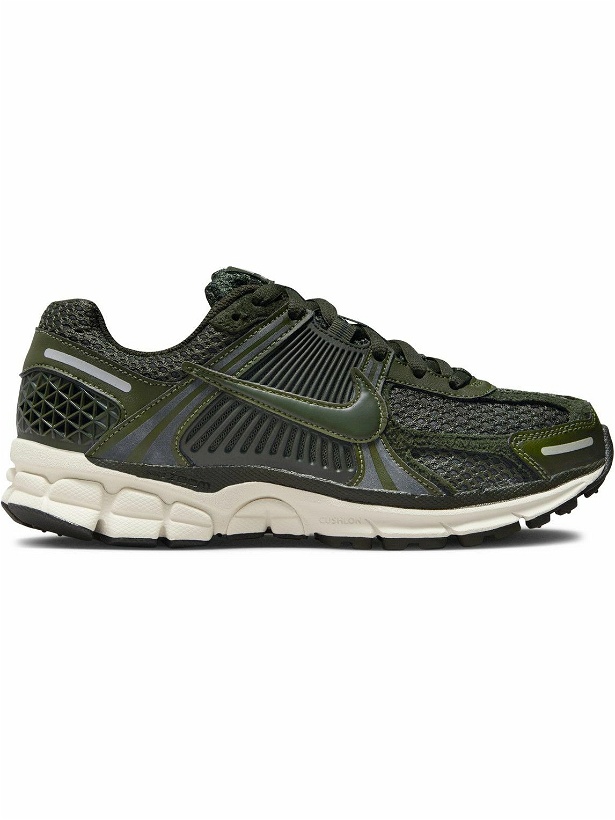 Photo: Nike - Zoom Vomero 5 Leather and Rubber-Trimmed Mesh Sneakers - Green