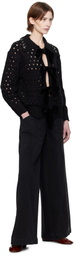 SEA NY Black Leia Cardigan