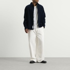 A.P.C. Men's Surchiemise Basile Logo Corduroy Shirt in Dark Navy