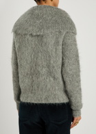 Toteme Funnel-neck Brushed Alpaca-blend Jumper Grey