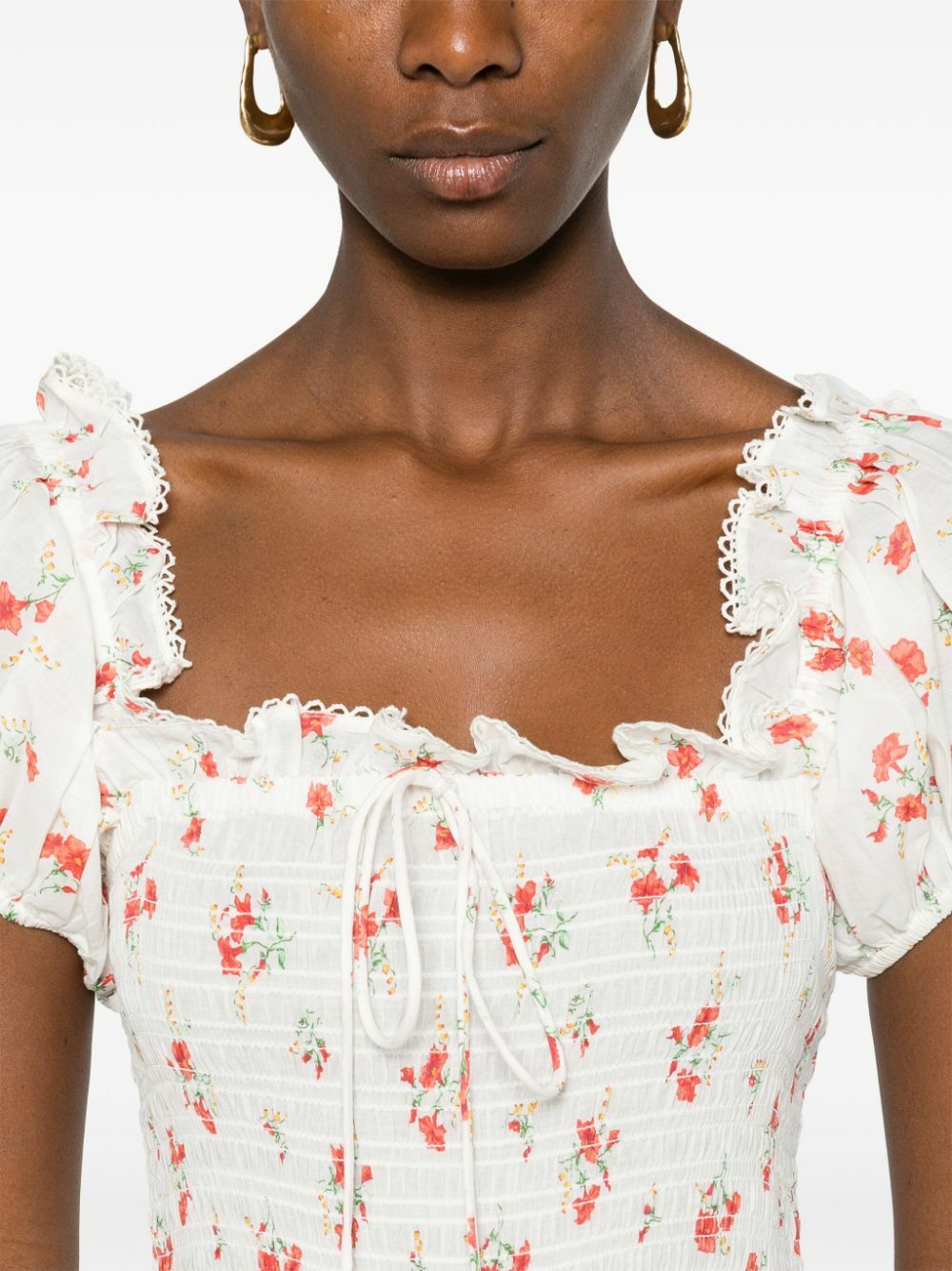 DÔEN White Stanza Dress
