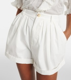 Dôen Paige cotton poplin shorts