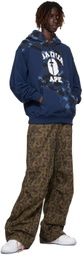 BAPE Navy Color Camo Hoodie