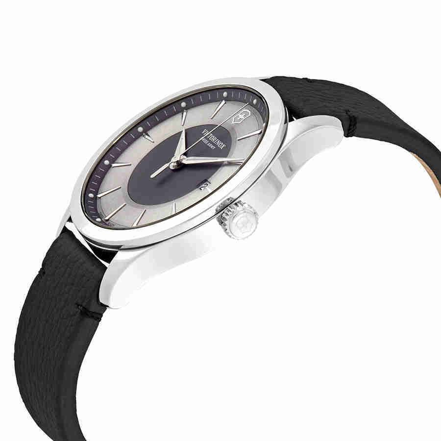 Victorinox Alliance Black and Silver Dial Mens Watch 241804