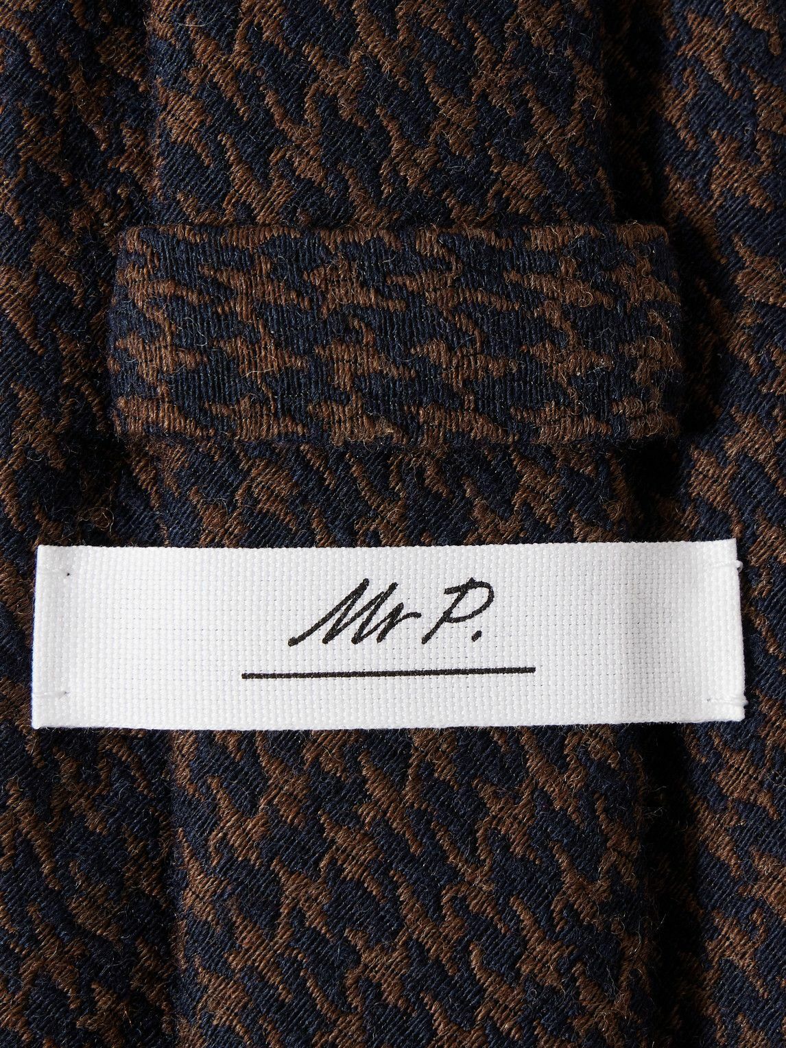 Mr P. - 8cm Houndstooth Wool and Silk-Blend Tie