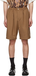 Marni Tan Pleated Shorts