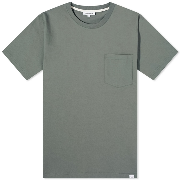 Photo: Norse Projects Men's Johannes Organic Pocket T-shirt in Pewter